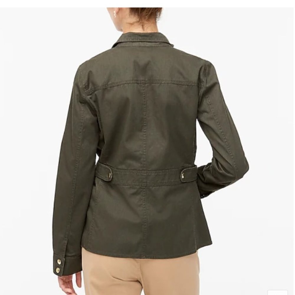 J Crew Resin-coated Twill Field Jacket - Medium - Picture 3 of 4